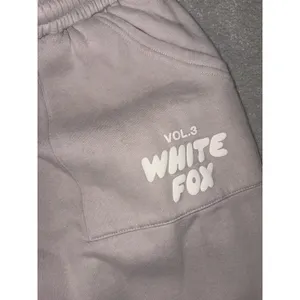 WHITE‎ FOX VOL. 3 Womens Greige Off Stage Sweatpants White Words Small Pockets thumbnail 3