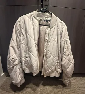 Bomber Type Jacket Gray Size M thumbnail 2