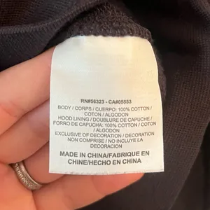 Nike Black Hoodie Small Velour Check thumbnail 5