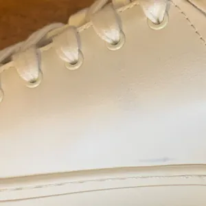 J. Crew Women's Saturday Sneaker 8 White Sneakers with Leopard Detail thumbnail 9