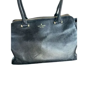 Kate Spade NY Textured Black Leather Satchel thumbnail 4