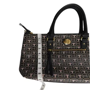 Tommy Hilfiger Monogram‎ Satchel Tote Bag – Brown/Black thumbnail 12