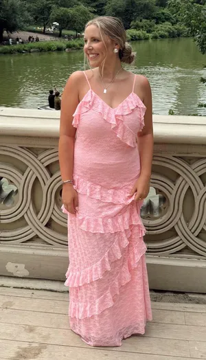 Boutique Lace Tiered Maxi Dress thumbnail 1