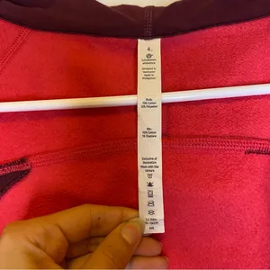 LULULEMON Scuba Full Zip Fleece Hoodie III Rio Mist Boom Juice Red Grape Sz 4 thumbnail 5