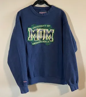 ✨‎ Vintage Jansport University of Missouri Rolla Mom Blue Sweatshirt Large thumbnail 1