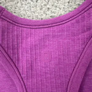 Lululemon Ebb to Street Cropped Racerback Tank Top Vivid Plum Athletic Women's 4 thumbnail 4