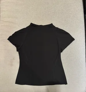 Zara Mock Neck Short Sleeve Top thumbnail 2