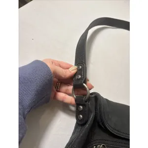 The Sak Black 100% Leather‎ Purse Handbag Bag Magnetic Flap Foldover Soft thumbnail 8