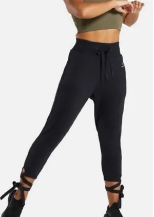 Gymshark Black Ark High Waisted Joggers with Ankle Ties Women’s Medium thumbnail 1