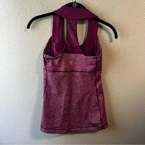 Lululemon Scoopneck Tank Marled Magenta thumbnail 5