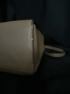 Mona B. Women's Taupe Studded Satchel Shoulder Bag Purse thumbnail 15