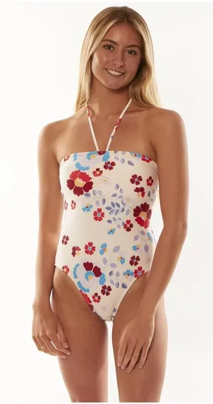 Halter Swim Suit One Piece Multiple Size XS thumbnail 1