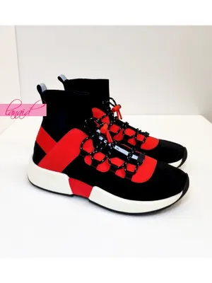 Alo Wanderer Sneaker Black Cherry Red High-Tops Running Vegan Athletic Shoes 7 thumbnail 13