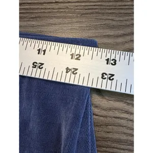 Vintage Poorboy Maxi Skirt Blue Ribbed Knit Back Slit S thumbnail 10