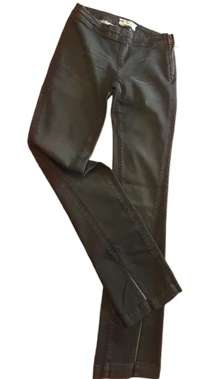 Free people‎ NWT size 24 split seam jeans black side zipper thumbnail 1
