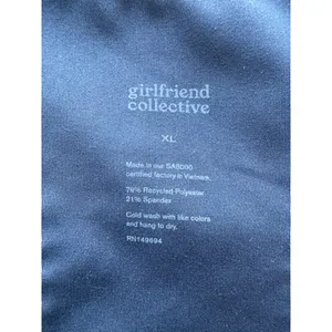 Girlfriend Collective Paloma Compression Bra in Navy Blue Size XL thumbnail 7