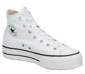 White Platform Converse High-Top thumbnail 1