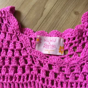 Show Me Your Mumu X Barbie Pink Crochet Dress thumbnail 3