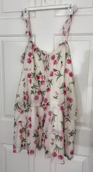 Wild Fable Ruffle Dress Floral thumbnail 1