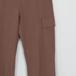 Athleta Delancey Straight Cargo Pant Womens XS‎ Brown High Rise Trousers Stretch thumbnail 5