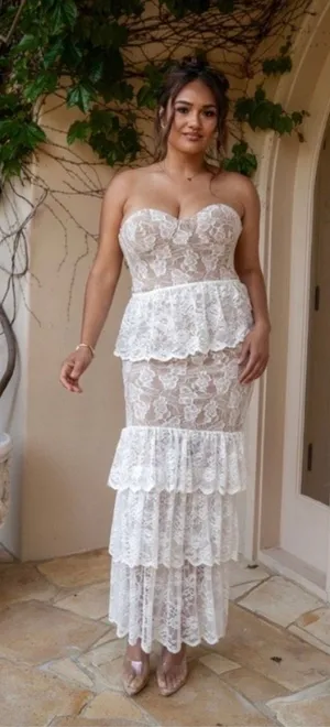 NWT JLUXLABEL White Lace Dress thumbnail 1