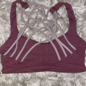 Lululemon Athletica Maroon and Lavender Sports Bra thumbnail 2