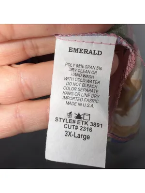 Emerald Floral Peasant Top 3X Pink Blue Boho thumbnail 7