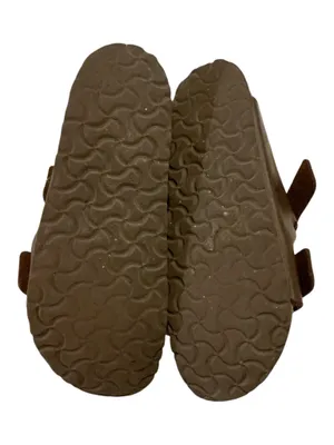 Birkenstock Arizona Mocha Brown Two-Strap Slide Sandals Cork Footbed thumbnail 4