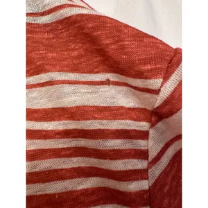 Polo Ralph Lauren Red Cream Stripe Linen 3/4 Sleeve Boat Neck Shirt Size Large‎ thumbnail 6
