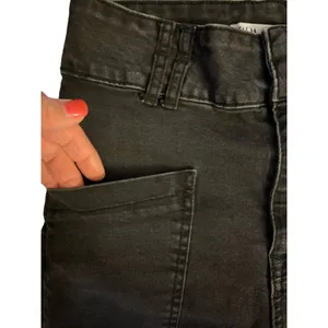 Zara Black Front‎ Pocket Straight Leg Cropped Thick Waistband Jeans Size 6 thumbnail 9