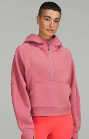 Lululemon Scuba Oversized Half-Zip Hoodie in Brier Rose thumbnail 1