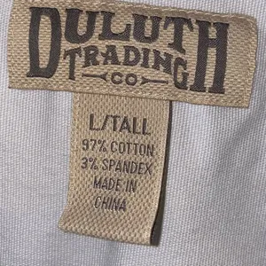 Duluth Trading Co Work Shirt Large‎ Tall Button Front Utility Shirt thumbnail 5