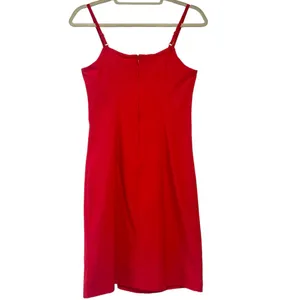 Forever 21 Red (Adjustable) Spaghetti Strap Short Dress Sz L thumbnail 3