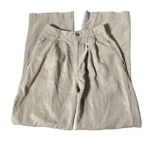 Reformation Mason Pants High Waisted Wide‎ Leg Pleated Tencel Taupe Size 2 thumbnail 1