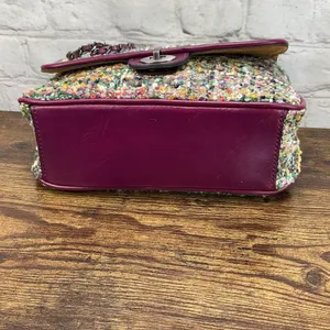 Patricia Nash Lorenza Flap Mauve Plaid & Leather Crossbody/Shoulder Bag‎ thumbnail 5