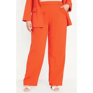 Old Navy Taylor Extra High Rise Wide Leg Trouser Orange Pants XS thumbnail 3