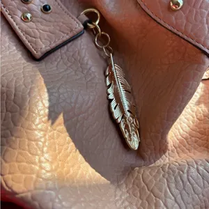 Jessica Simpson Pink Textured Handbag with Stud Accents thumbnail 8