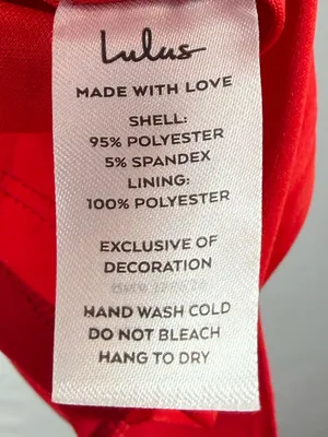 NWT Lulus Party for Two Asymmetrical Bodycon Mini Dress in Red‎ Size Small thumbnail 8