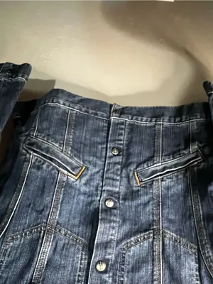 Carhartt Women’s Denim Snap Front Trucker Jean Jacket Blue Workwear Western thumbnail 3