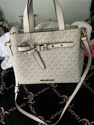 Michael Kors White Logo Purse thumbnail 1