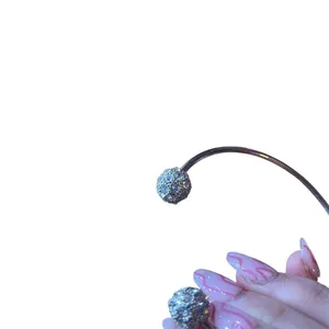 Silver Twist & rhinestone jewel Ball Bracelet Set costume unbranded regency glam thumbnail 8