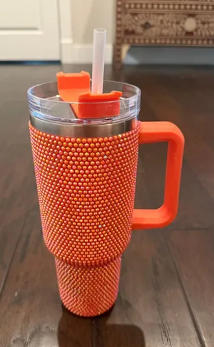 Orange sparkly cup thumbnail 1