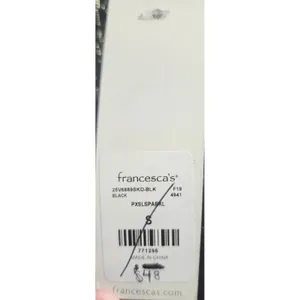 Francescas Mi Ami Black Sparkle Halter Neck Sleeveless Mini Dress - Size‎ S thumbnail 3