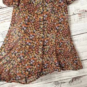 Free People Bonnie Boho Floral Print Mini Dress, EUC, Size Medium, MSRP $148 thumbnail 7