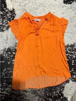 Philosophy orange blouse thumbnail 1