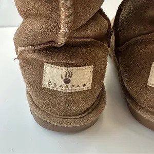 Bearpaw Emma Boots Womens Size 5 Suede Sheepskin Lined‎ Wool Blend Tan Brown thumbnail 5