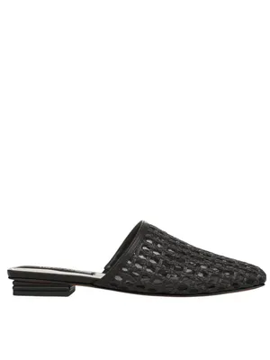 NWT Franco Sarto Toba Mule Slip On Square Toe J8092S1 Black Woven 9M thumbnail 6