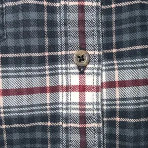 Carhartt Gray Red & White Mid Weight Flannel Button Front Long Sleeve Shirt XL thumbnail 6