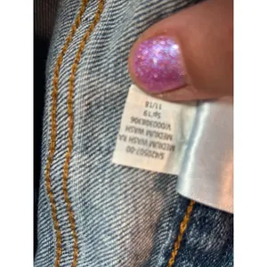 Banana Republic Girlfriend Jeans Medium Wash Blue Raw Hem Denim 28/6 thumbnail 9