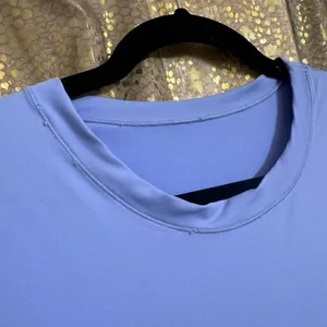 SKIMS Periwinkle Pastel Purple Long Sleeve Swim Rash Guard Top 2X thumbnail 3